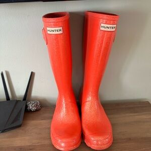 Red Hunter Rain Boots size 6